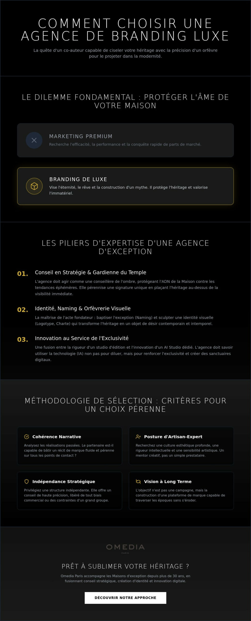 Comment choisir une agence de branding luxe : le guide de l''excellence en 2026