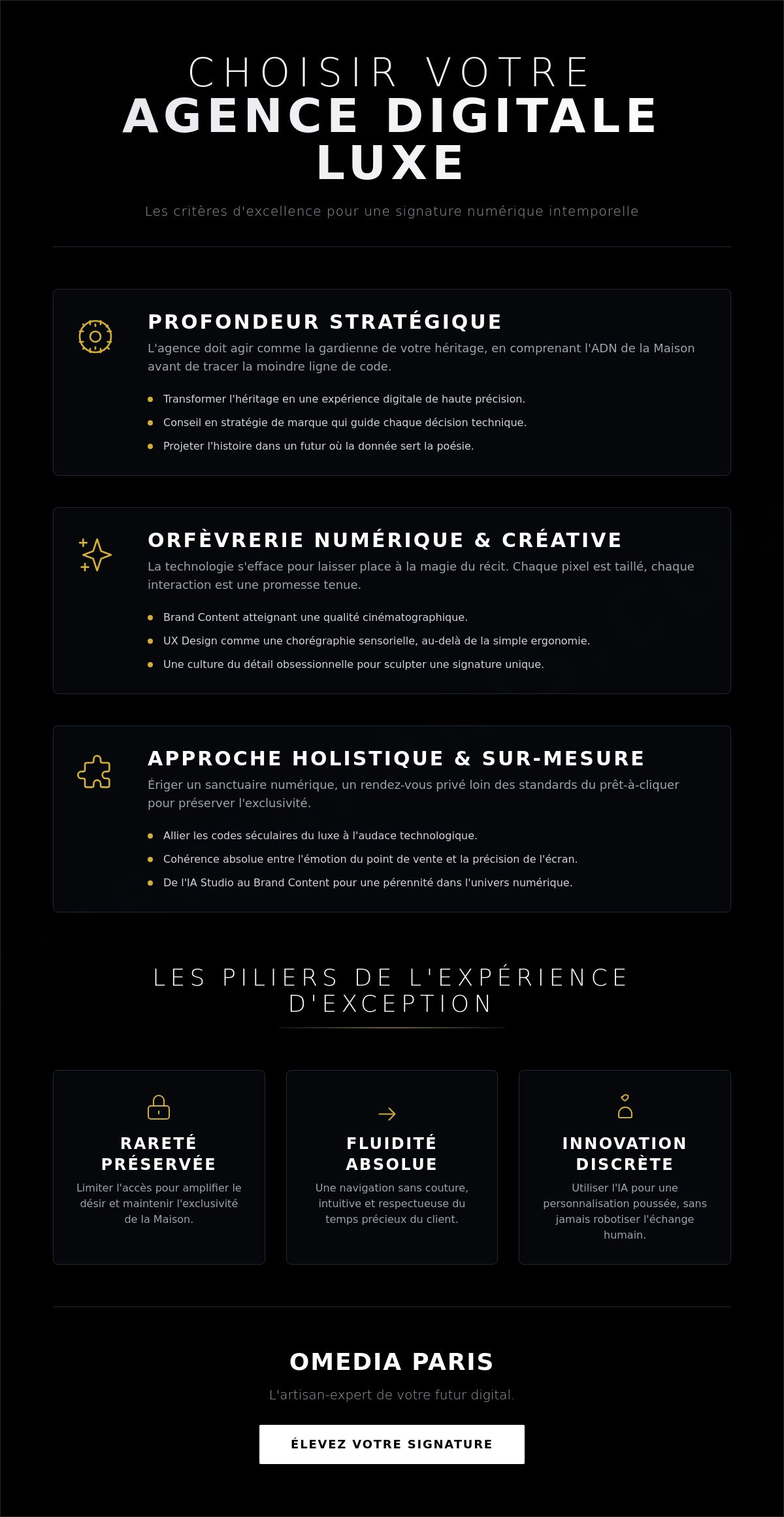 Agence digitale luxe à Paris : sculpter l'exception numérique en 2026